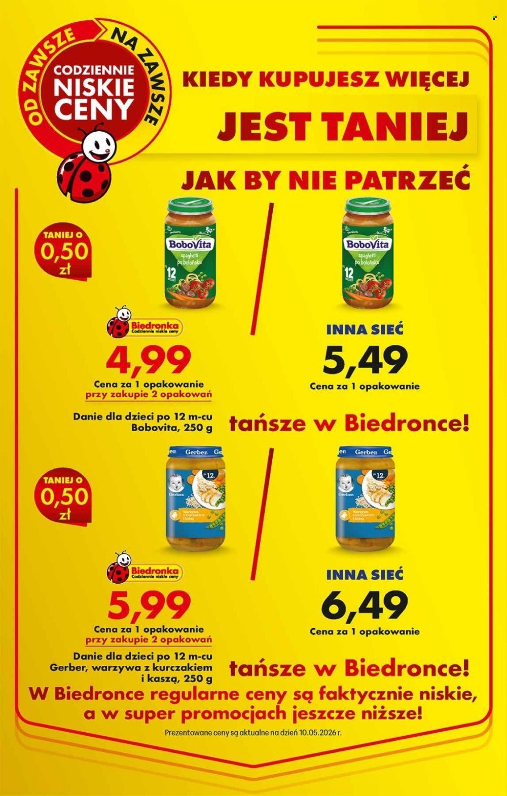 Gazetka BIEDRONKA - Kiedy kupujesz więcej jest taniej