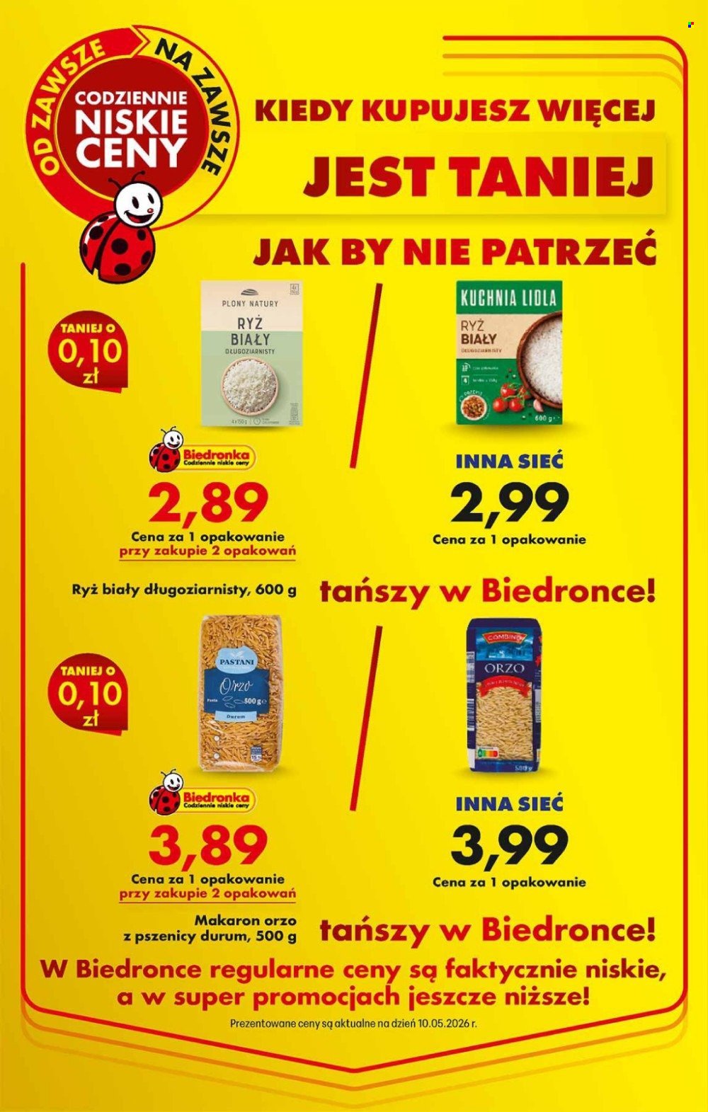 Gazetka BIEDRONKA - Kiedy kupujesz więcej jest taniej