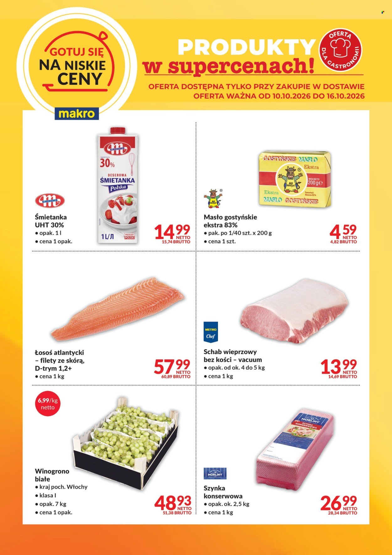 Gazetka MAKRO - Ulotka Gotuj się na niskie ceny w dostawie