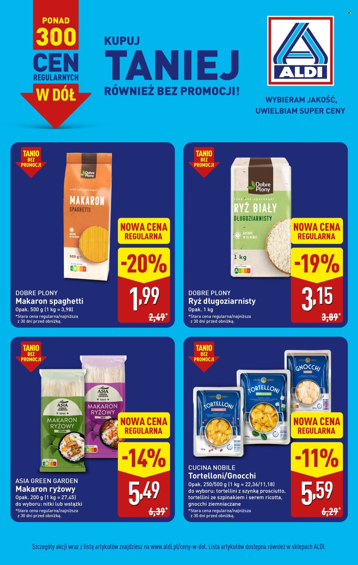 Gazetka ALDI - Ceny regularne w dół!