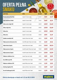 Gazetka MAKRO - Ulotka oferta pełna smaku (2025-11-01 - 2025-11-30)