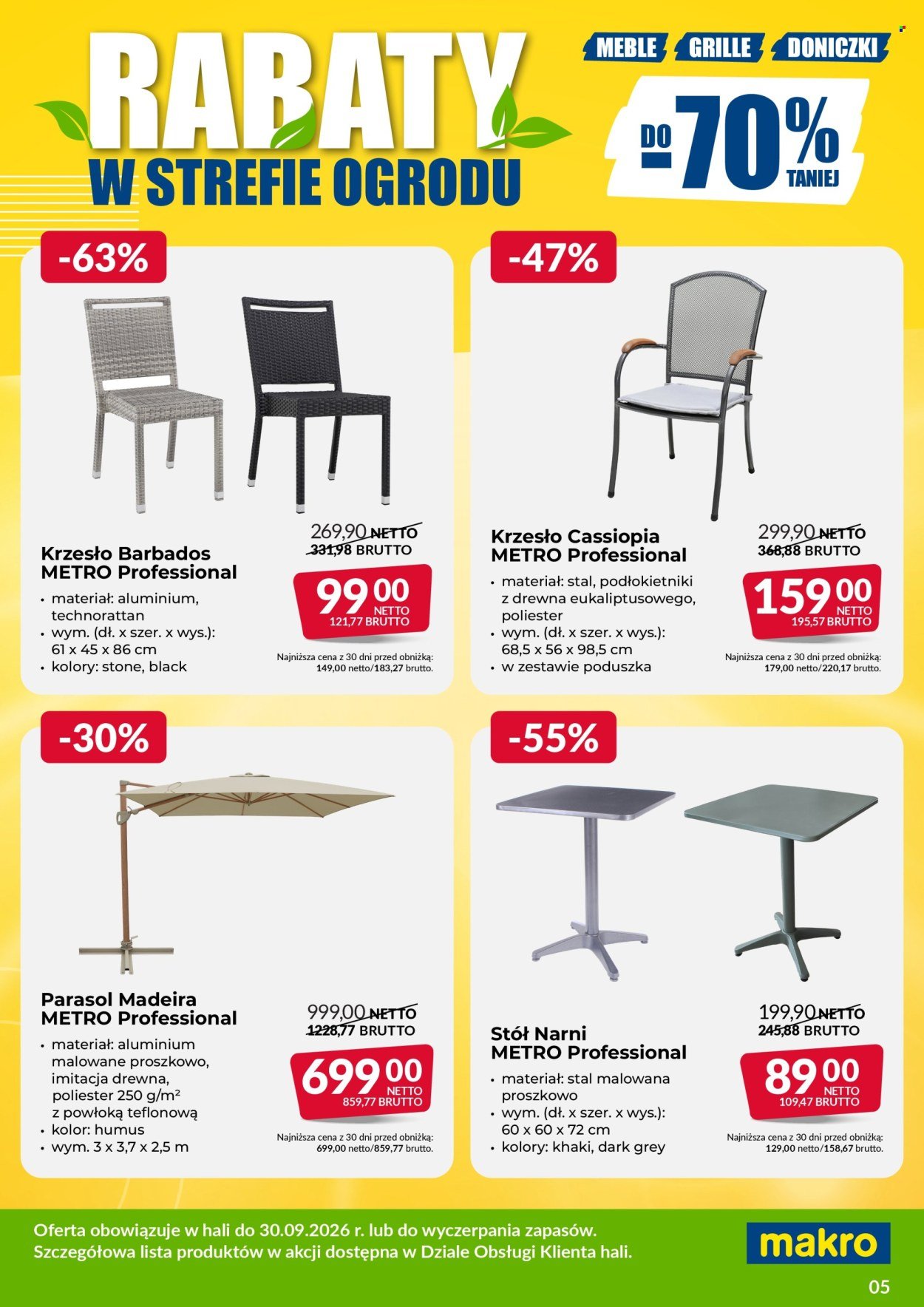 Gazetka MAKRO - Ulotka wyprzedaż ogrodowa