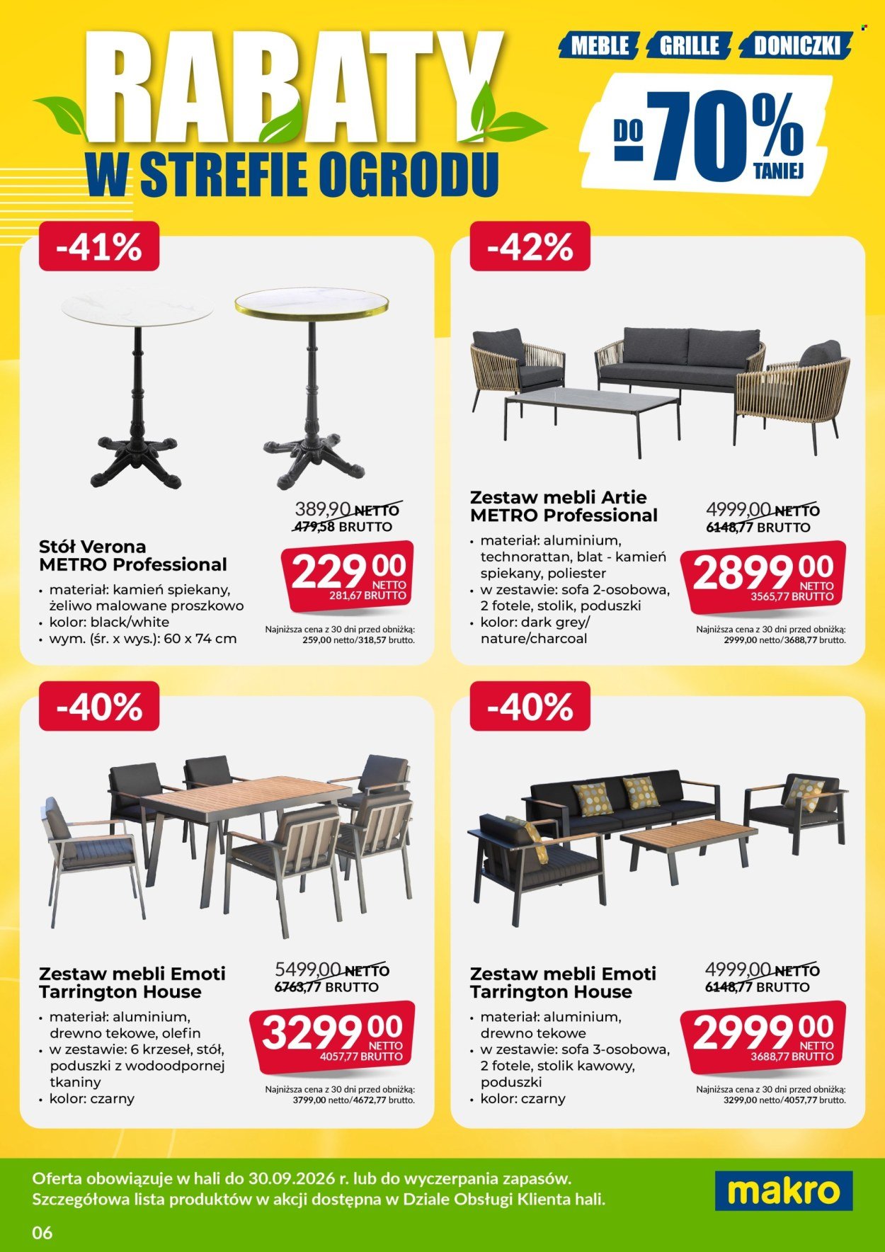 Gazetka MAKRO - Ulotka wyprzedaż ogrodowa