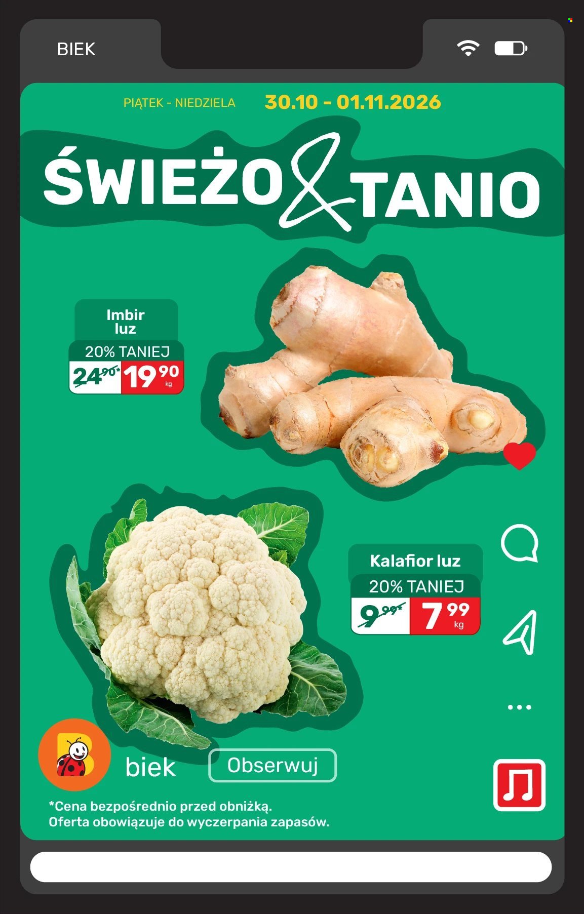 Gazetka BIEDRONKA - Biek
