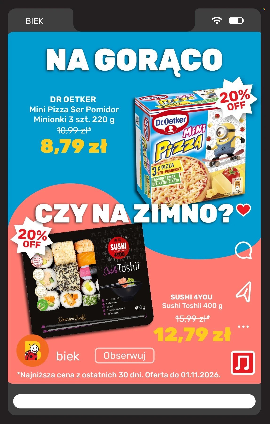 Gazetka BIEDRONKA - Biek