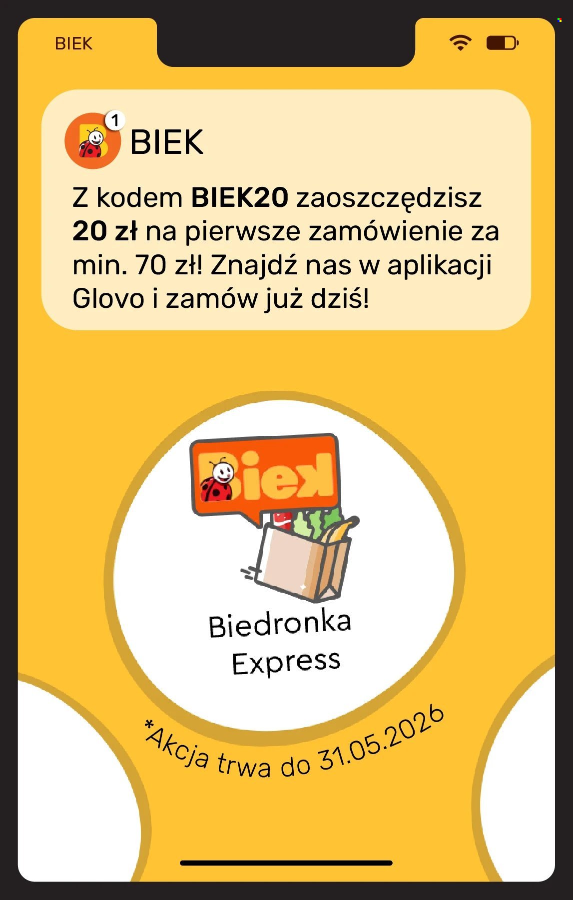 Gazetka BIEDRONKA - Kiek