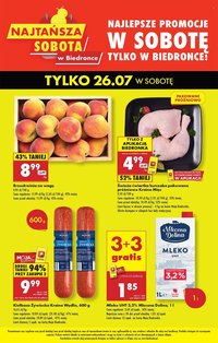 Gazetka BIEDRONKA - Najtańsza soboty (2025-07-26 - 2025-07-26)