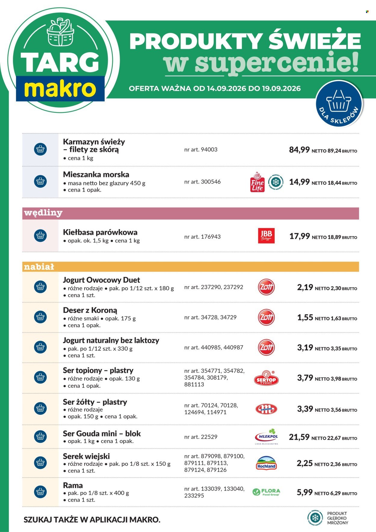 Gazetka MAKRO - Targ MAKRO - oferta świeża w super cenach!