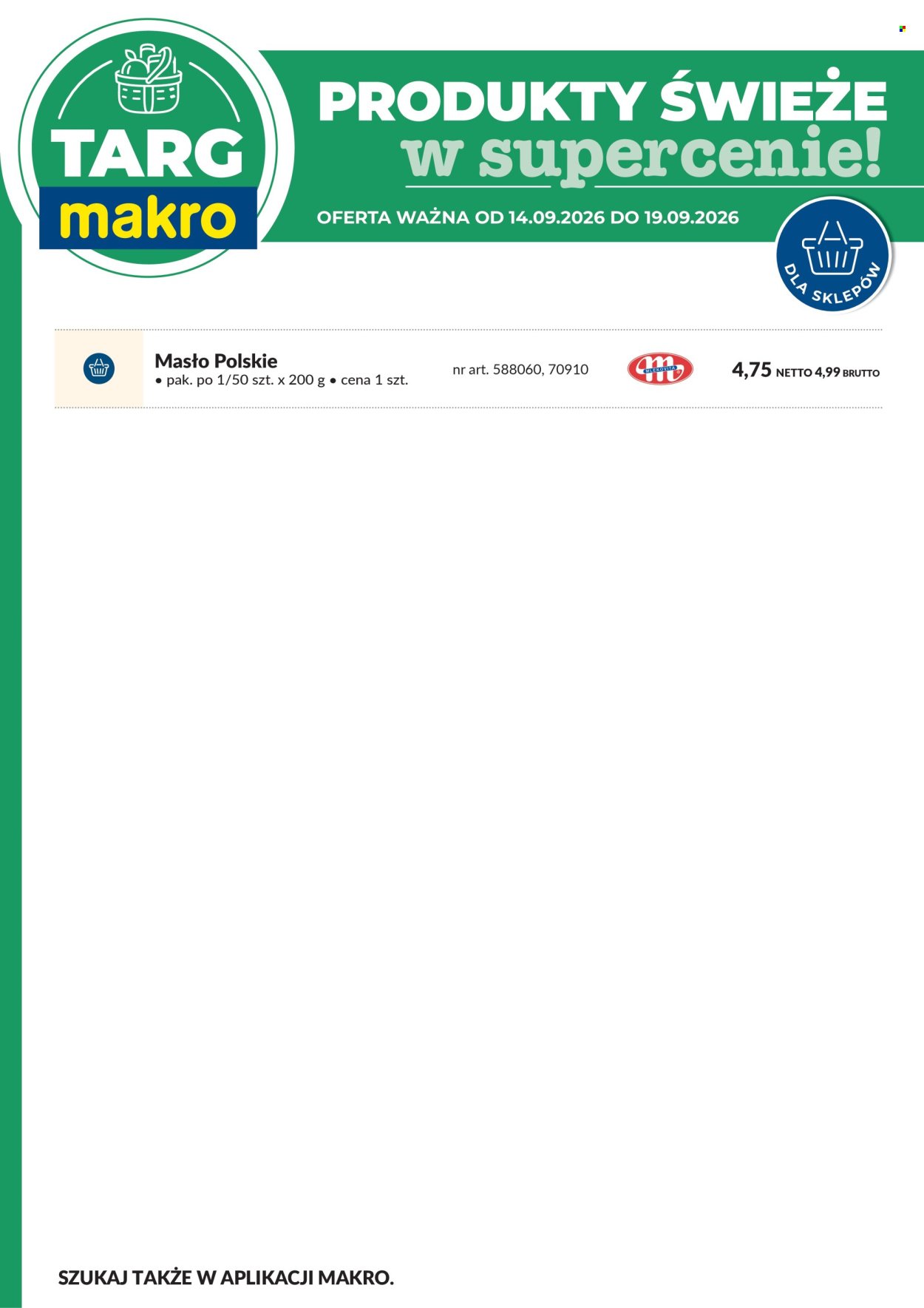 Gazetka MAKRO - Targ MAKRO - oferta świeża w super cenach!