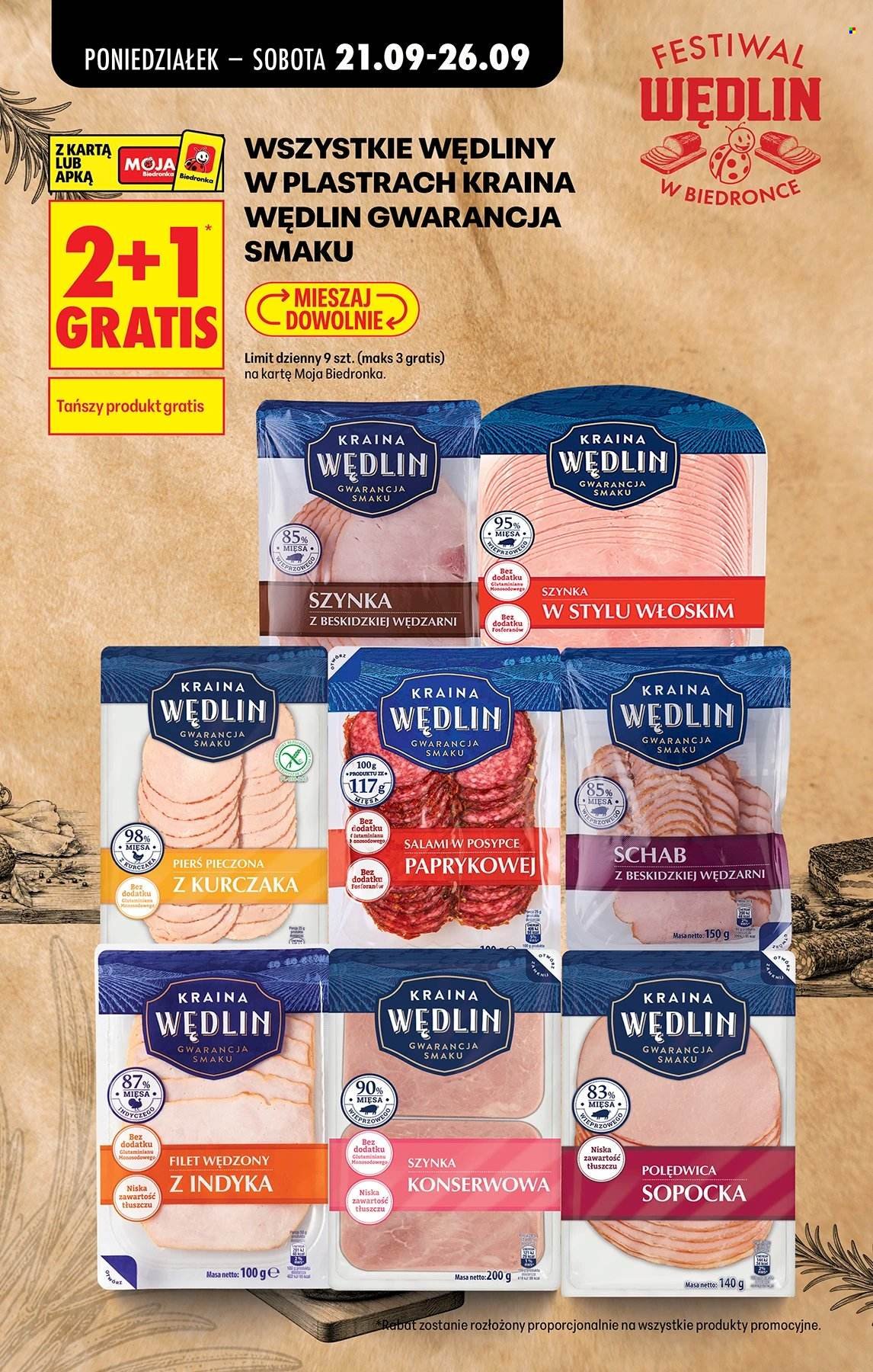 Gazetka BIEDRONKA - Festiwal Wędlin