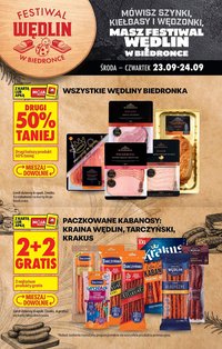 Gazetka BIEDRONKA - Festiwal Wędlin
