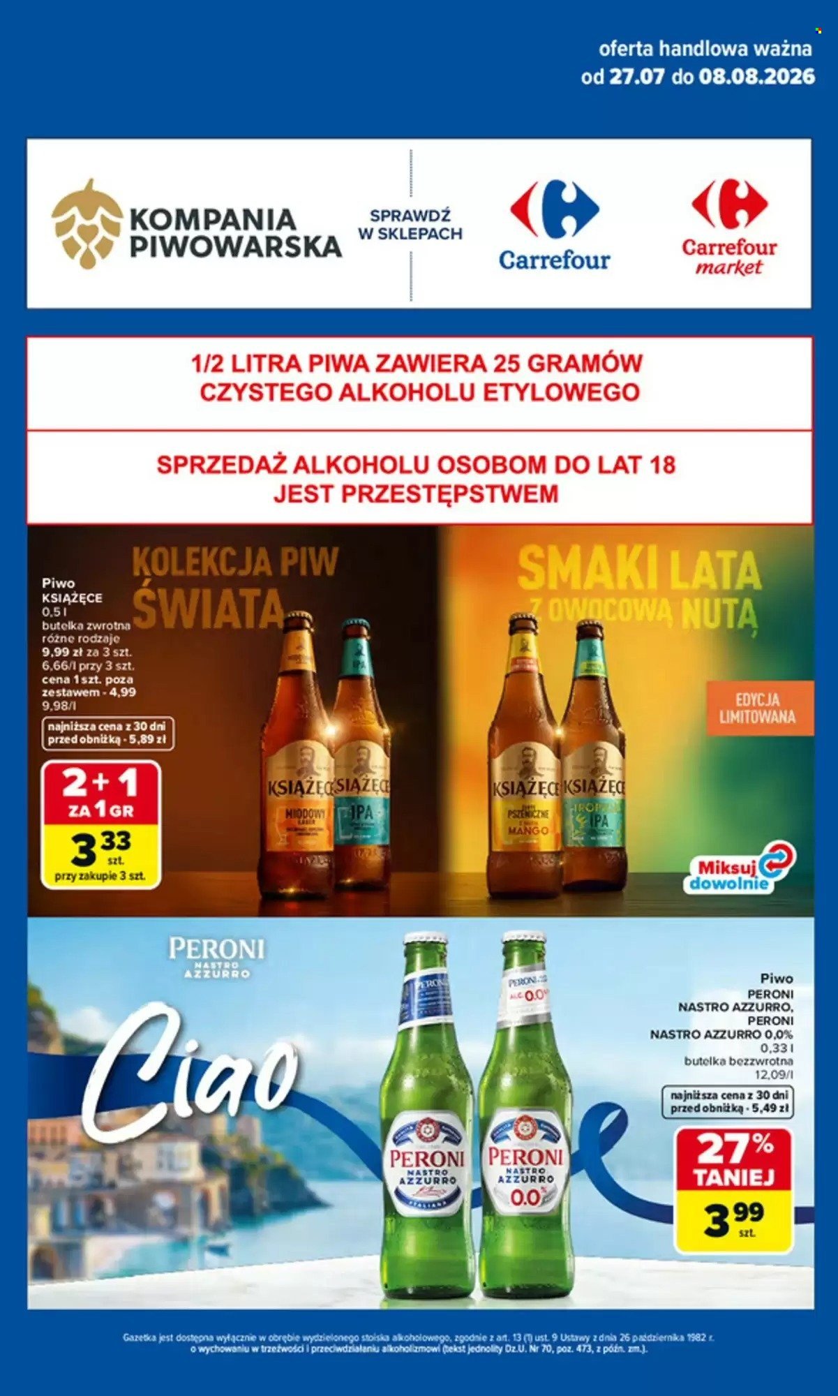 Gazetka CARREFOUR - Kompania piwowarska