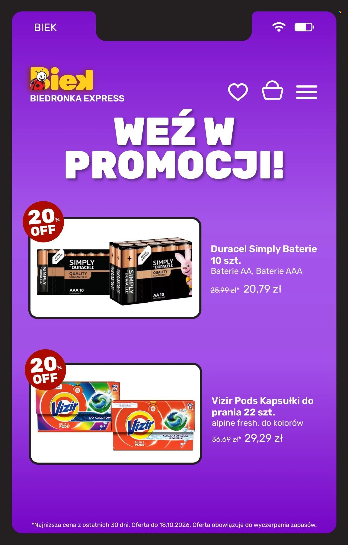 Gazetka BIEDRONKA - Biek