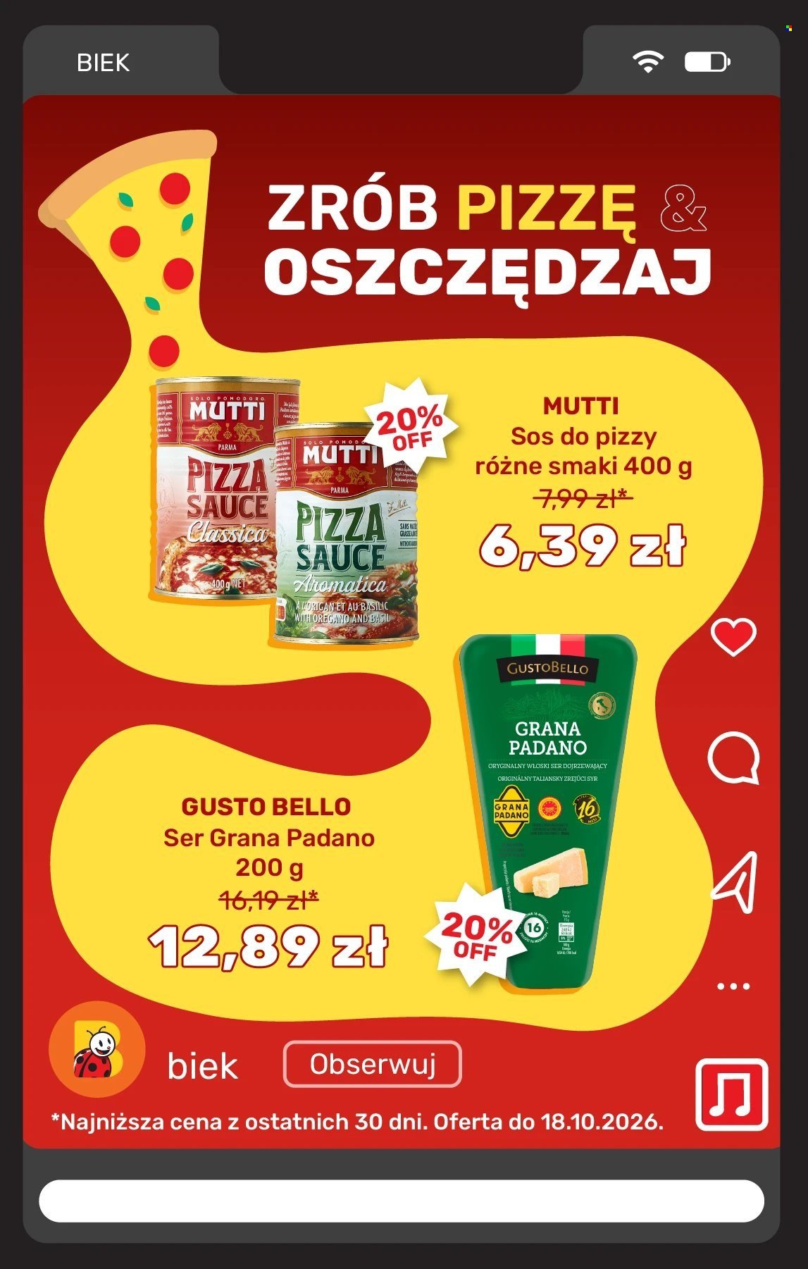 Gazetka BIEDRONKA - Biek