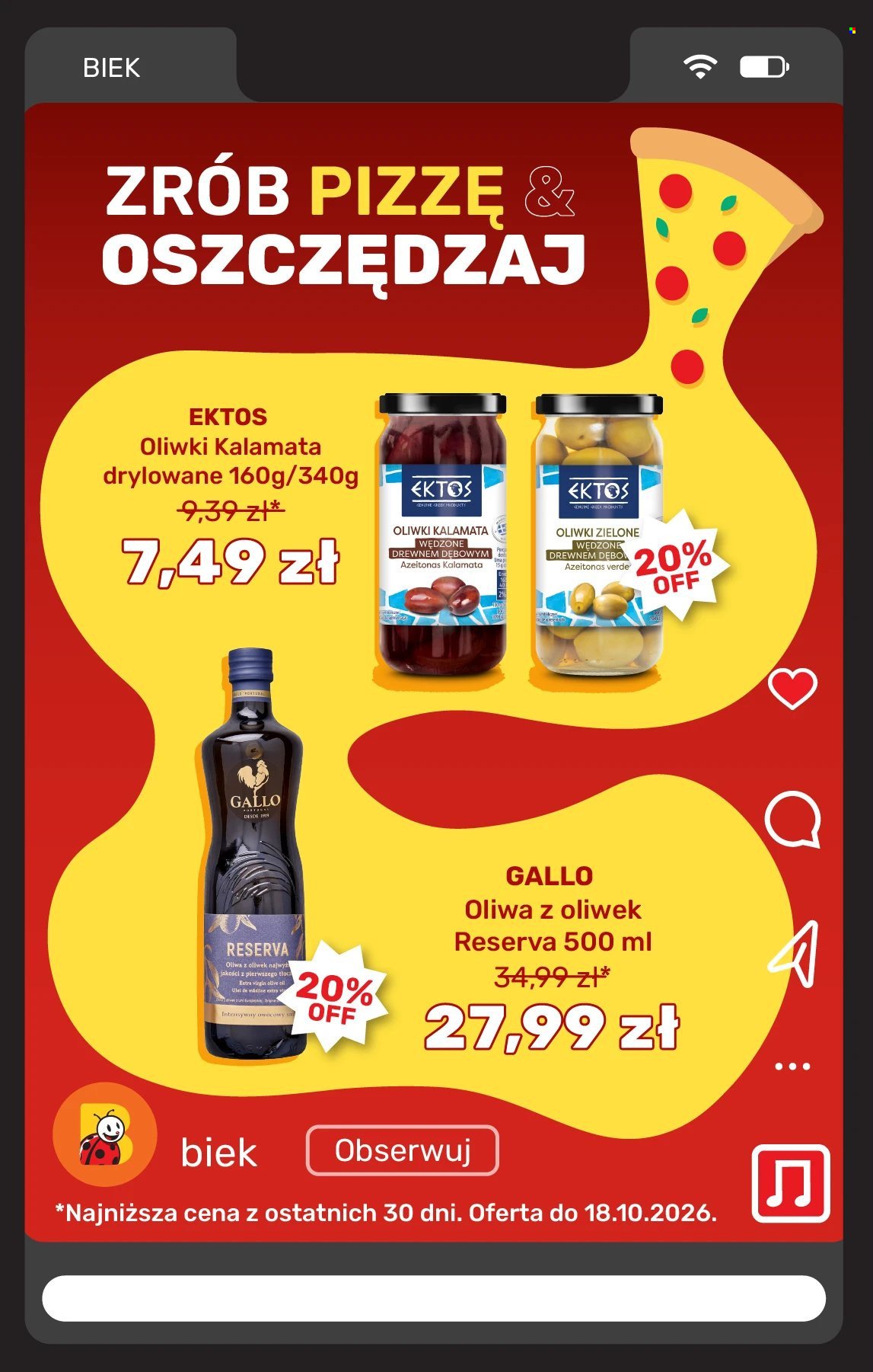 Gazetka BIEDRONKA - Biek