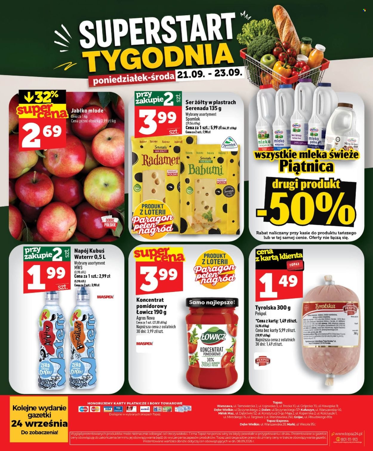 Gazetka TOPAZ - Od czwartku 17.09.2026