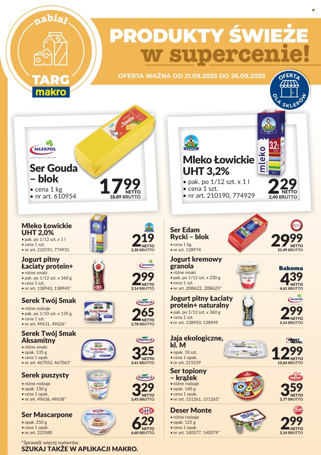 Gazetka MAKRO - Targ MAKRO - oferta świeża w super cenach!