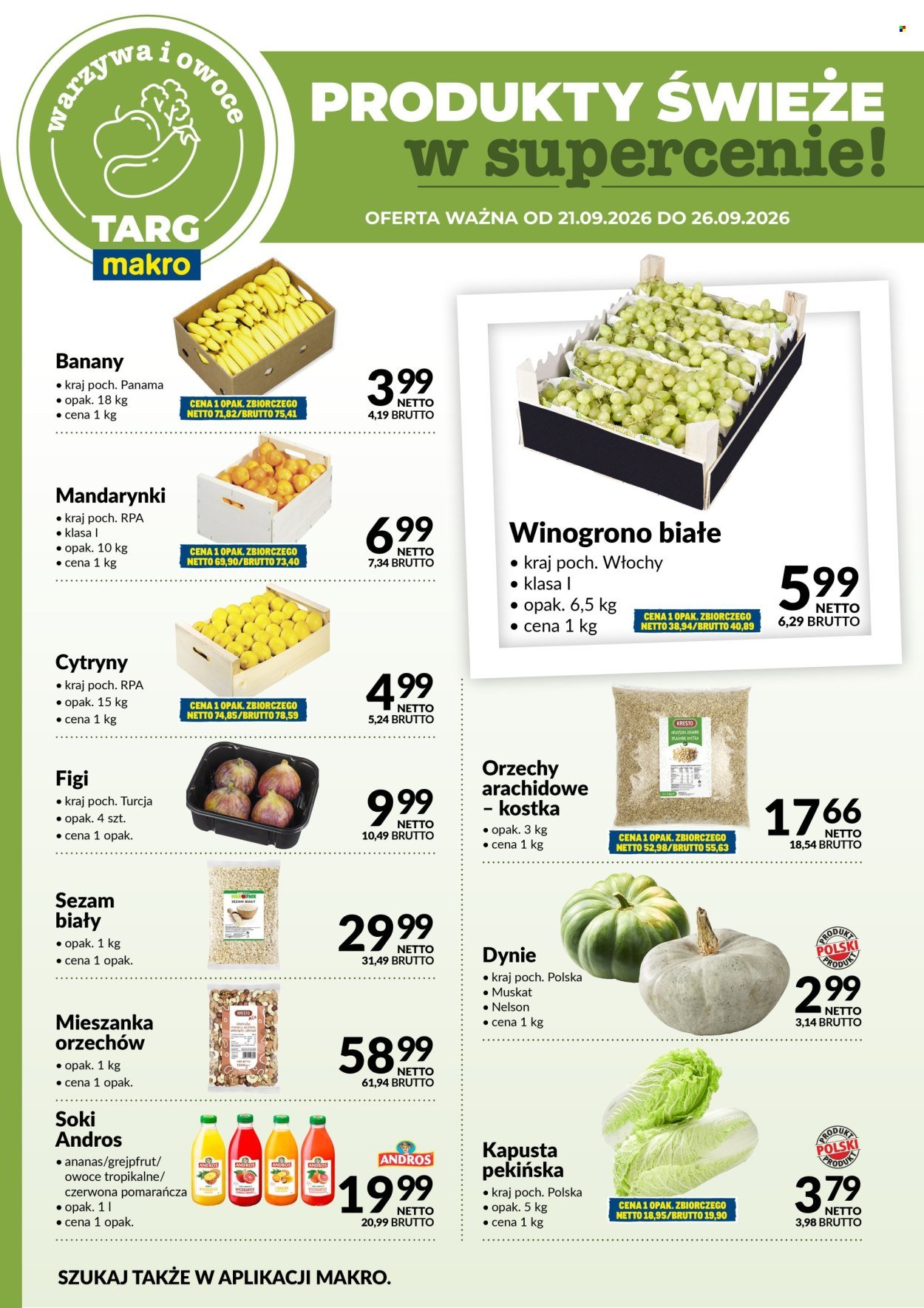 Gazetka MAKRO - Targ MAKRO - oferta świeża w super cenach!