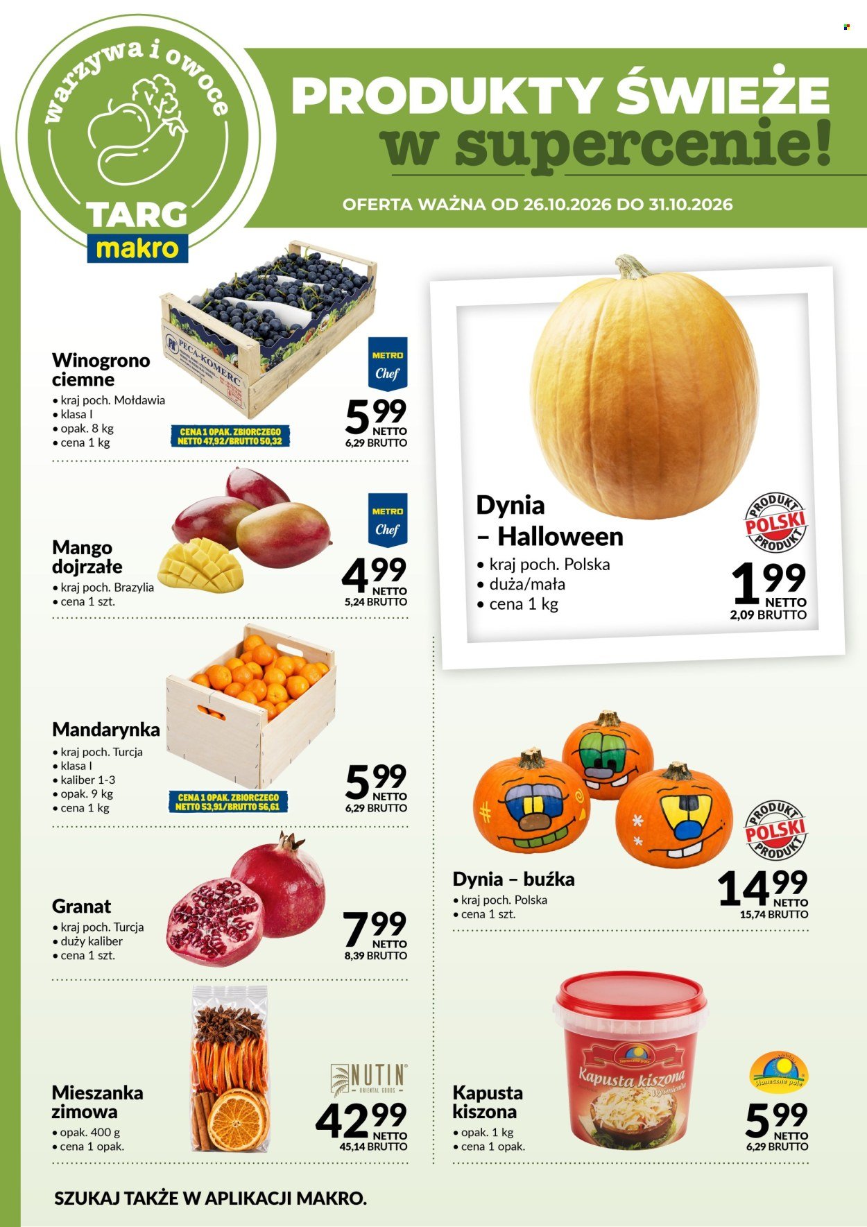 Gazetka MAKRO - Targ MAKRO - oferta świeża w super cenach!