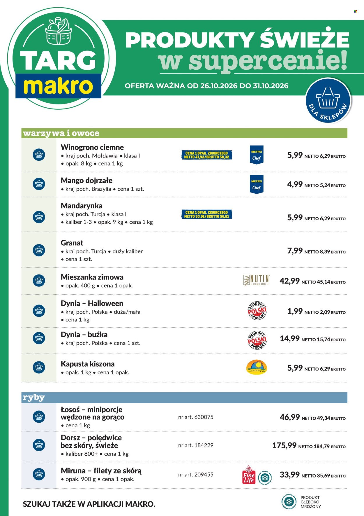 Gazetka MAKRO - Targ MAKRO - oferta świeża w super cenach!