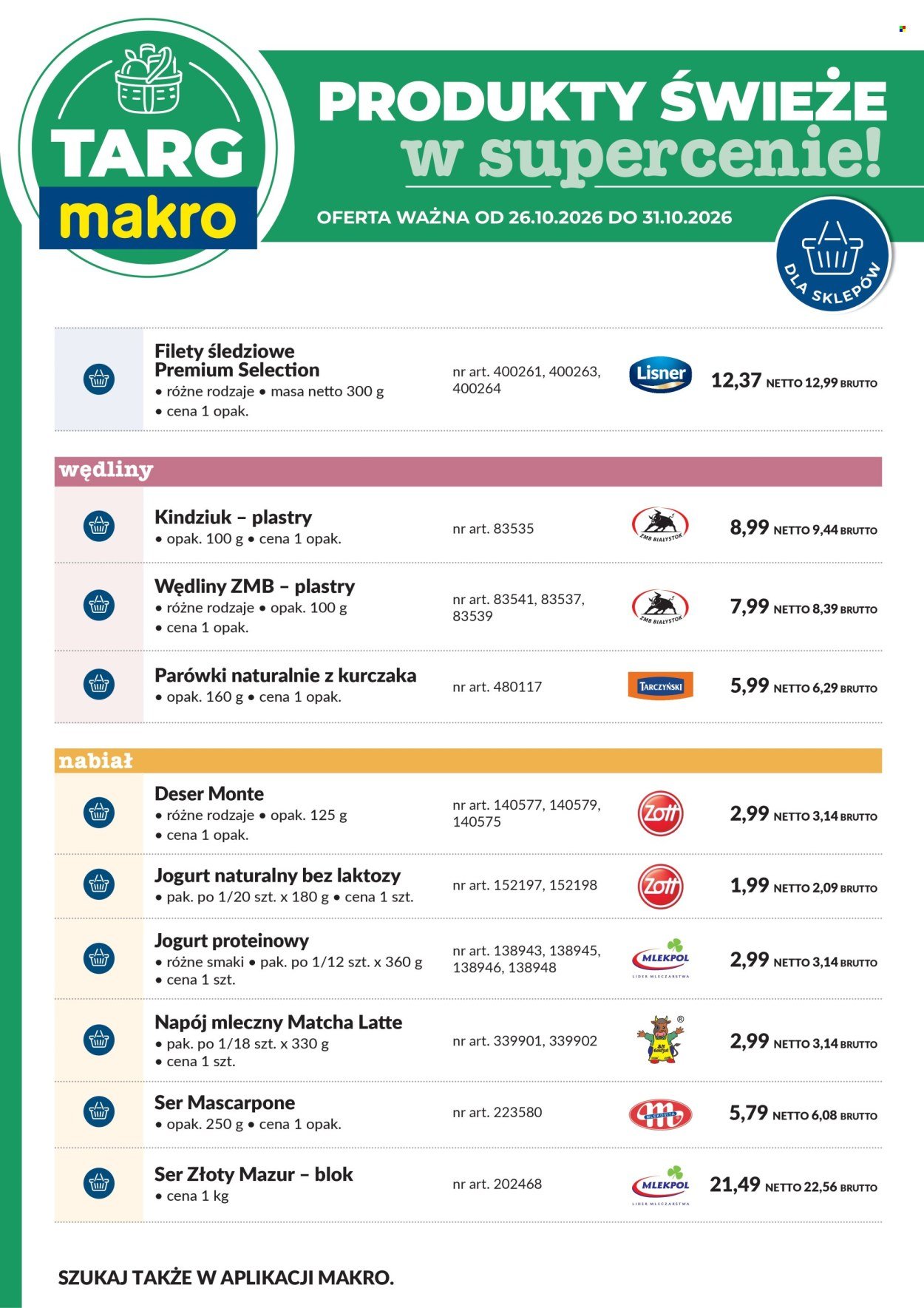 Gazetka MAKRO - Targ MAKRO - oferta świeża w super cenach!
