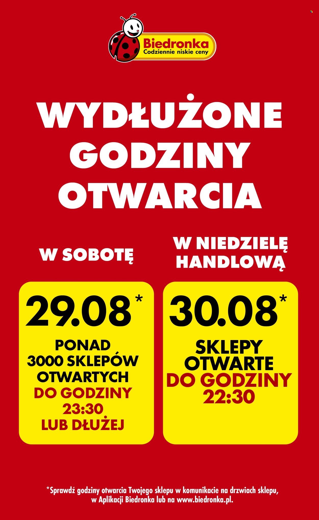 Gazetka BIEDRONKA - Koniec miesiąca