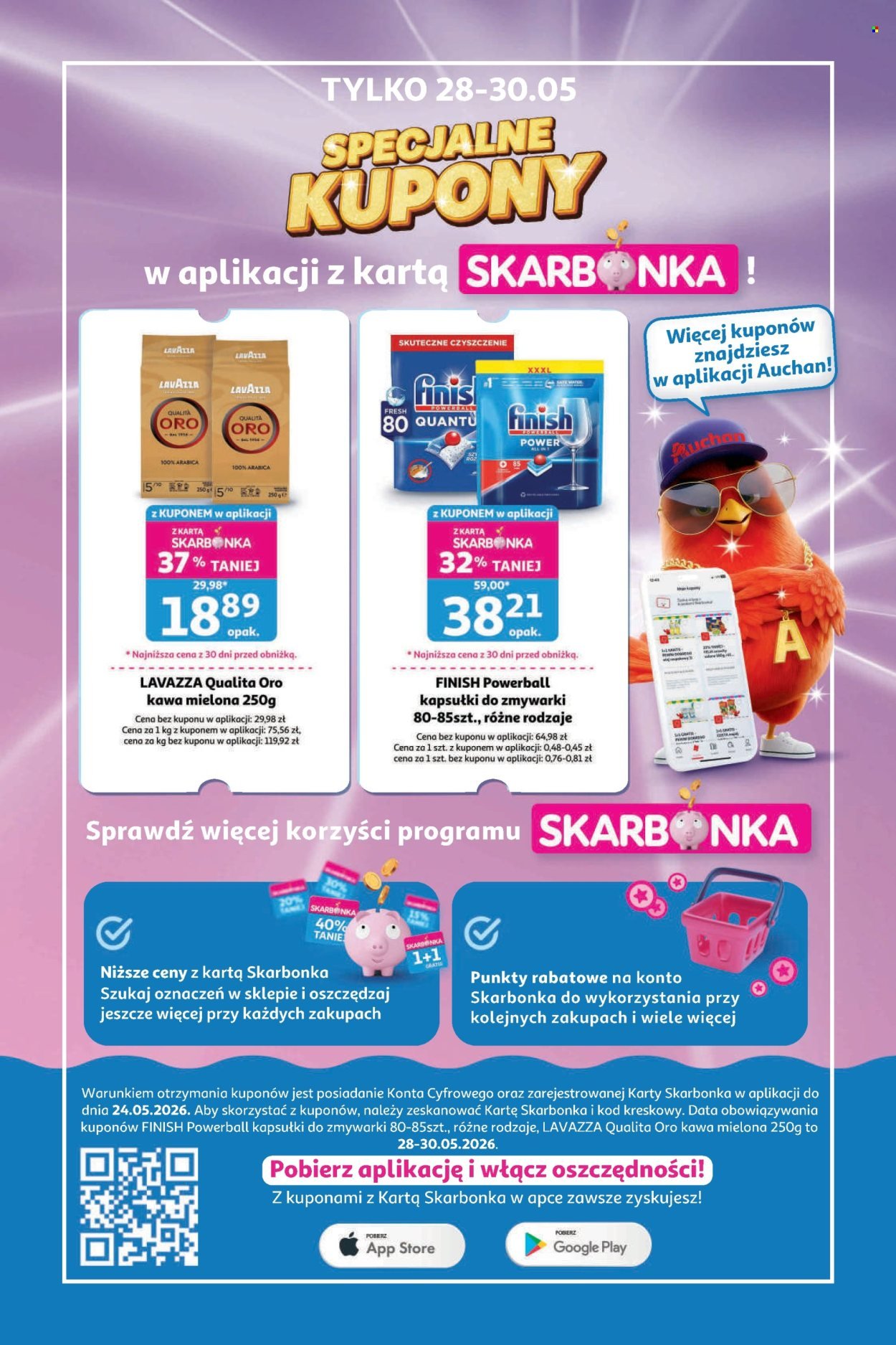 Gazetka AUCHAN - Specjalne Kupony Skarbonka