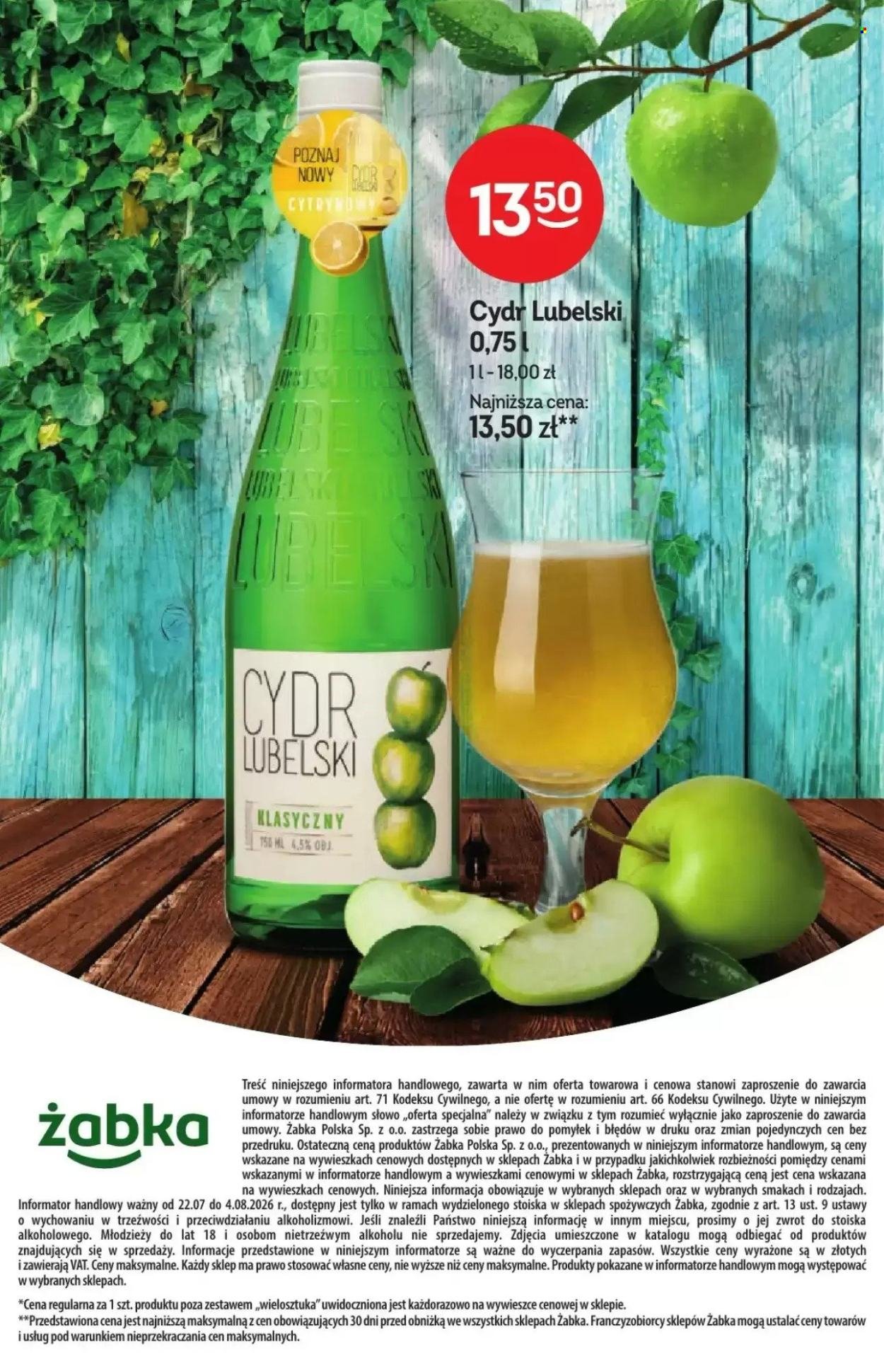 Gazetka ŻABKA - Od środy 22.07.2026