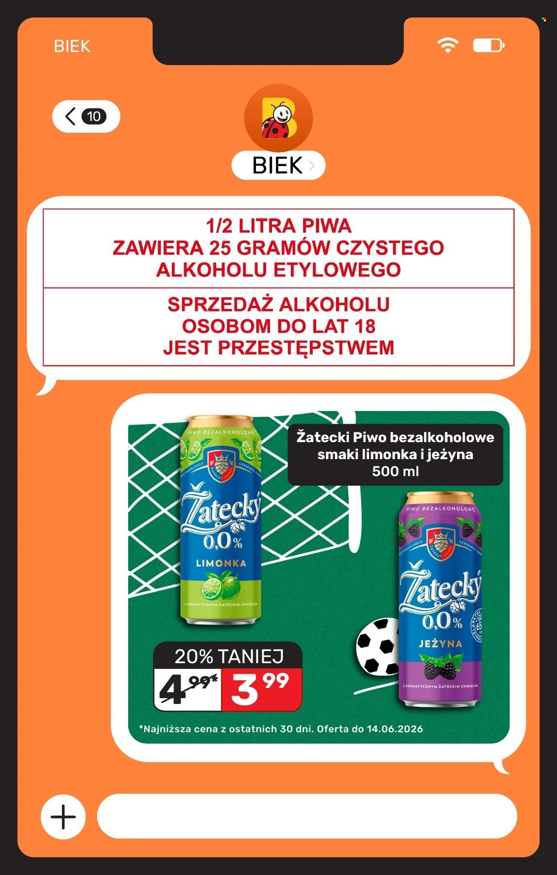 Gazetka BIEDRONKA - Kiek