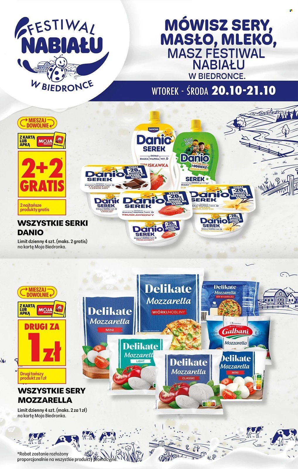 Gazetka BIEDRONKA - Festiwal nabiału