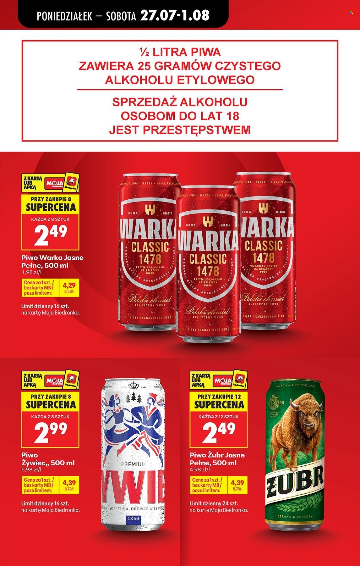 Gazetka BIEDRONKA - W tym tygodniu od poniedziałku