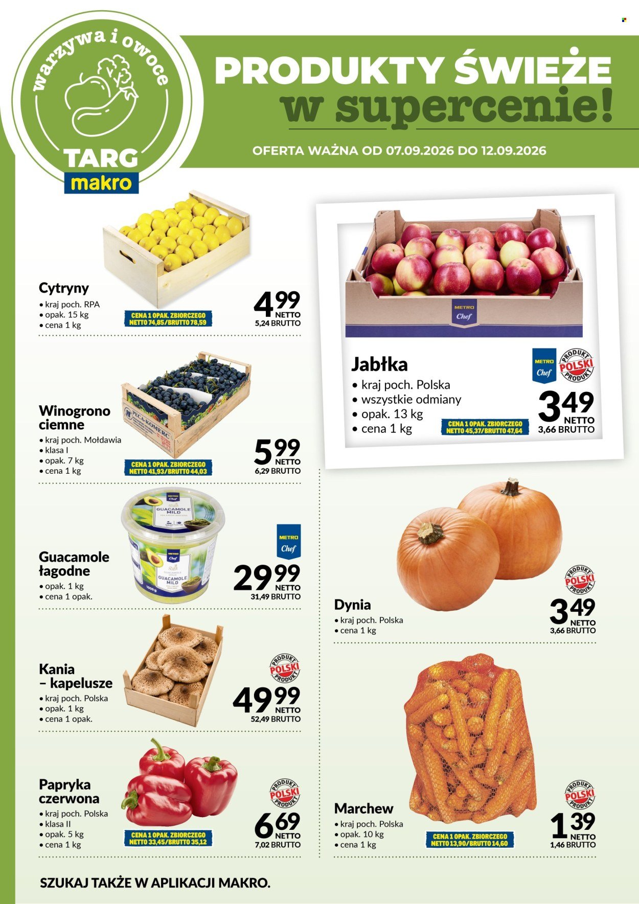 Gazetka MAKRO - Targ MAKRO - oferta świeża w super cenach!