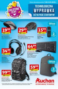 Gazetka AUCHAN - Technologiczna wyprawka szkolna (2025-08-07 - 2025-09-03)