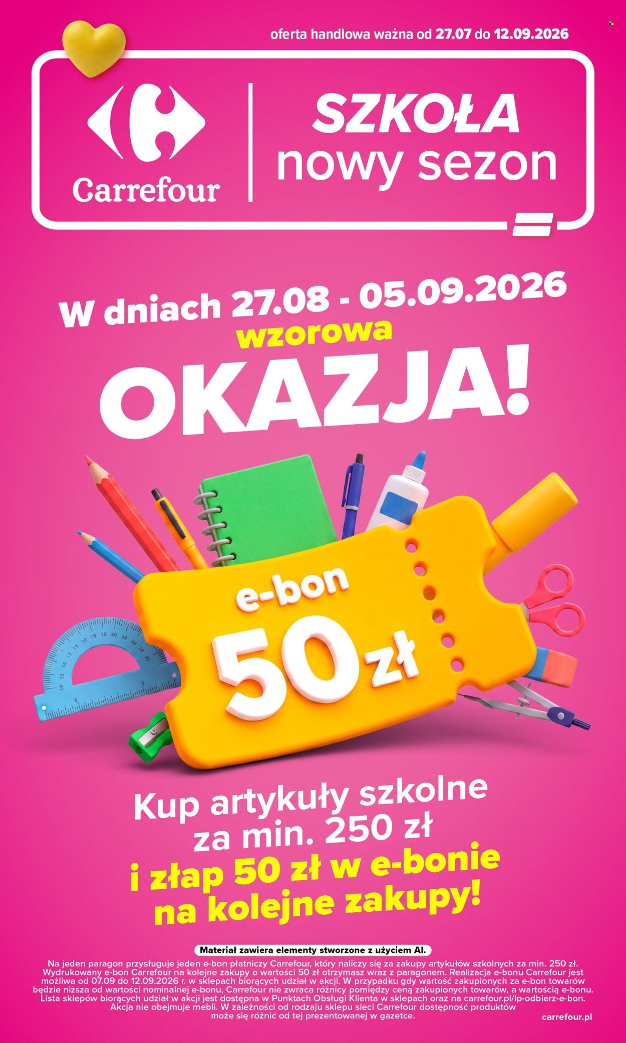 Gazetka CARREFOUR - Szkoła nowy sezon