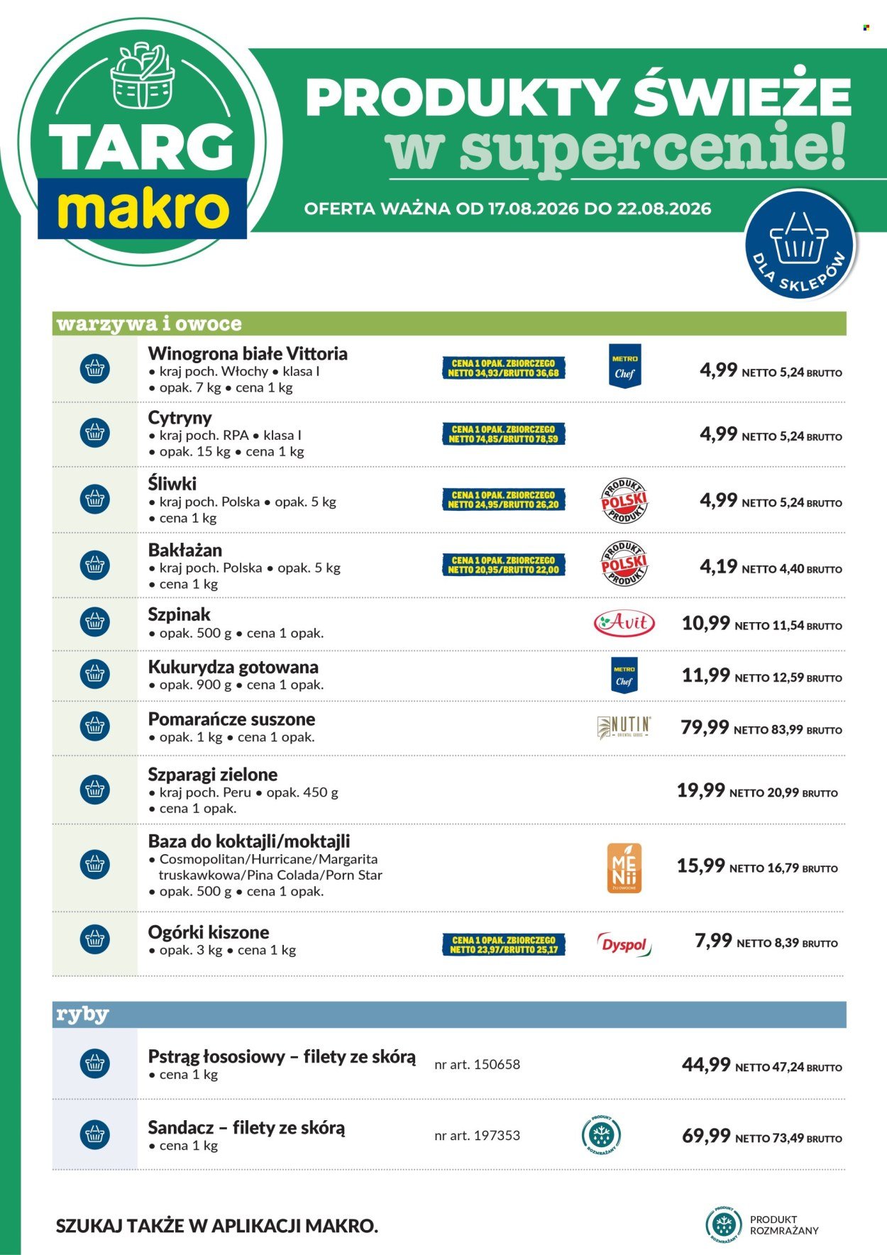 Gazetka MAKRO - Targ MAKRO - oferta świeża w super cenach!