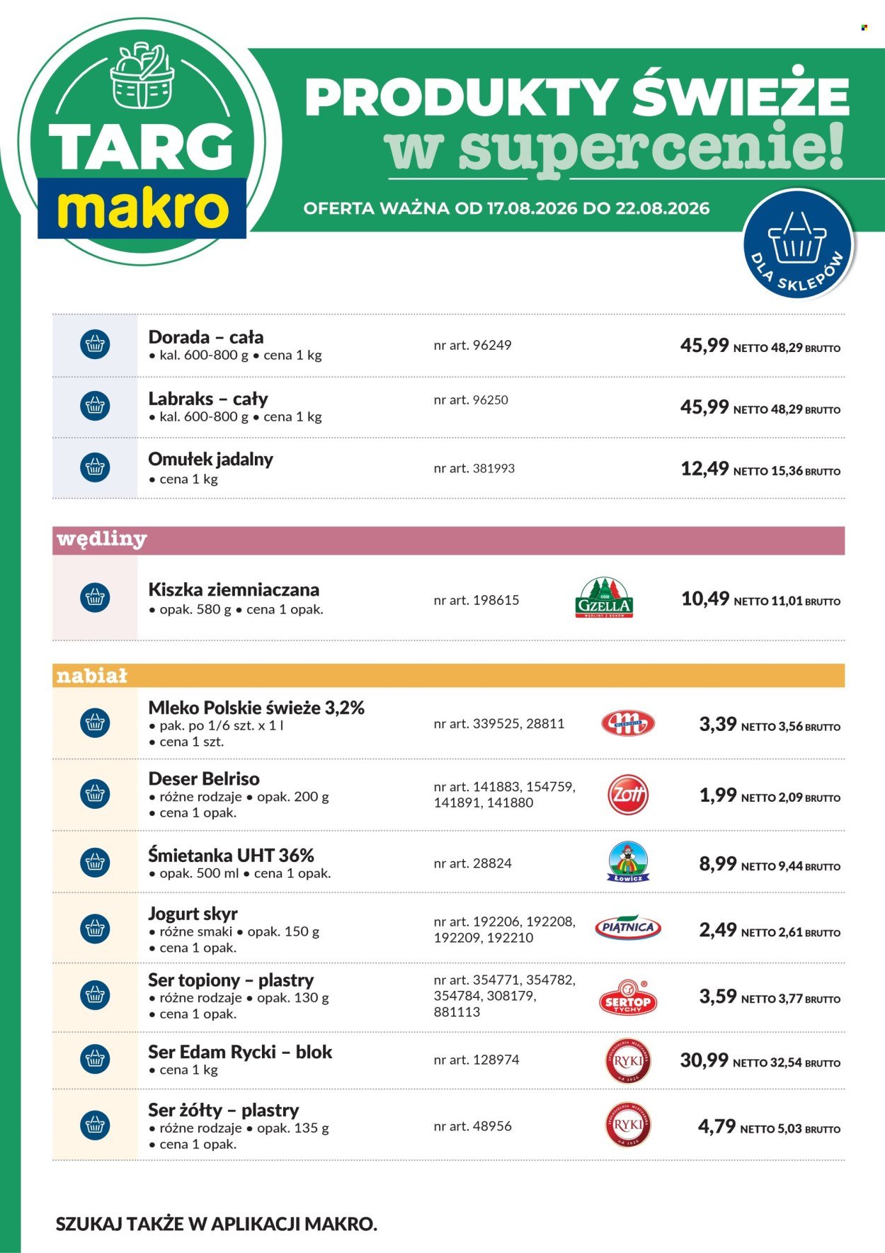 Gazetka MAKRO - Targ MAKRO - oferta świeża w super cenach!