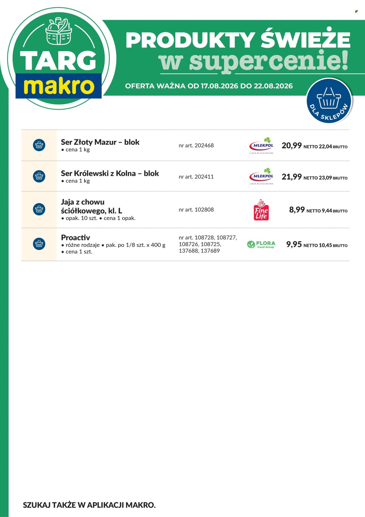 Gazetka MAKRO - Targ MAKRO - oferta świeża w super cenach!