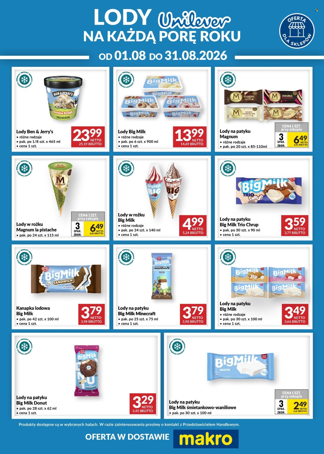 Gazetka MAKRO - Ulotka lody Unilever