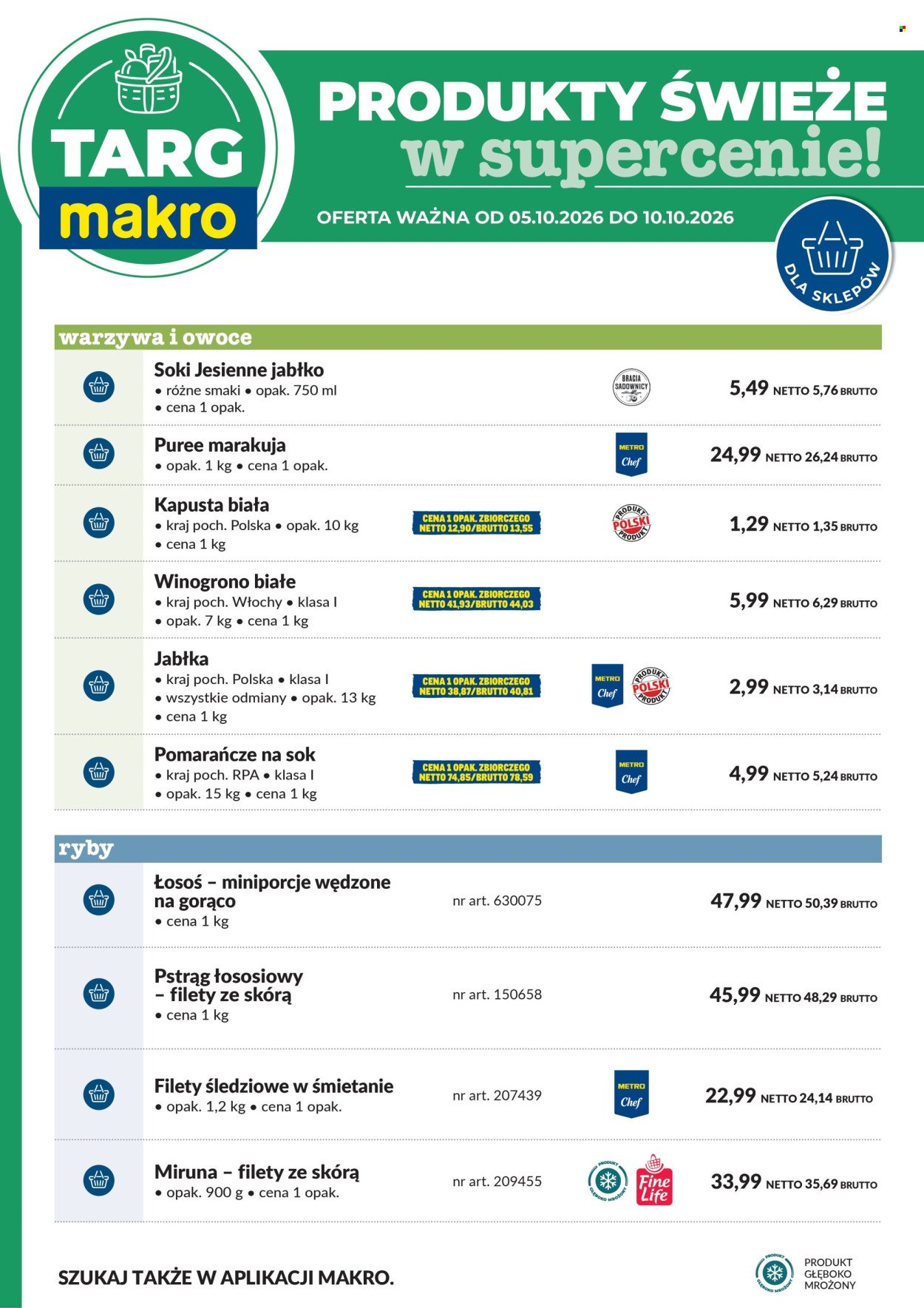 Gazetka MAKRO - Targ MAKRO - oferta świeża w super cenach!
