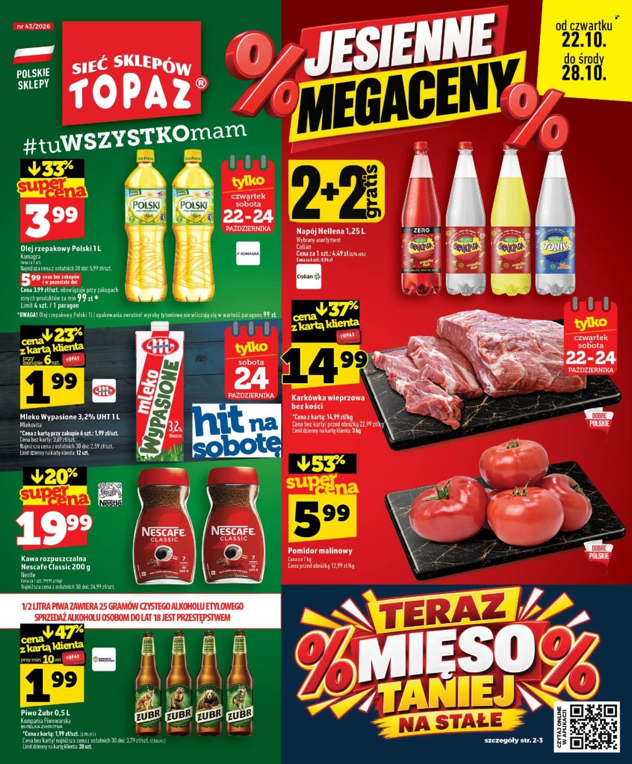 Gazetka TOPAZ - Od czwartku 22.10.2026