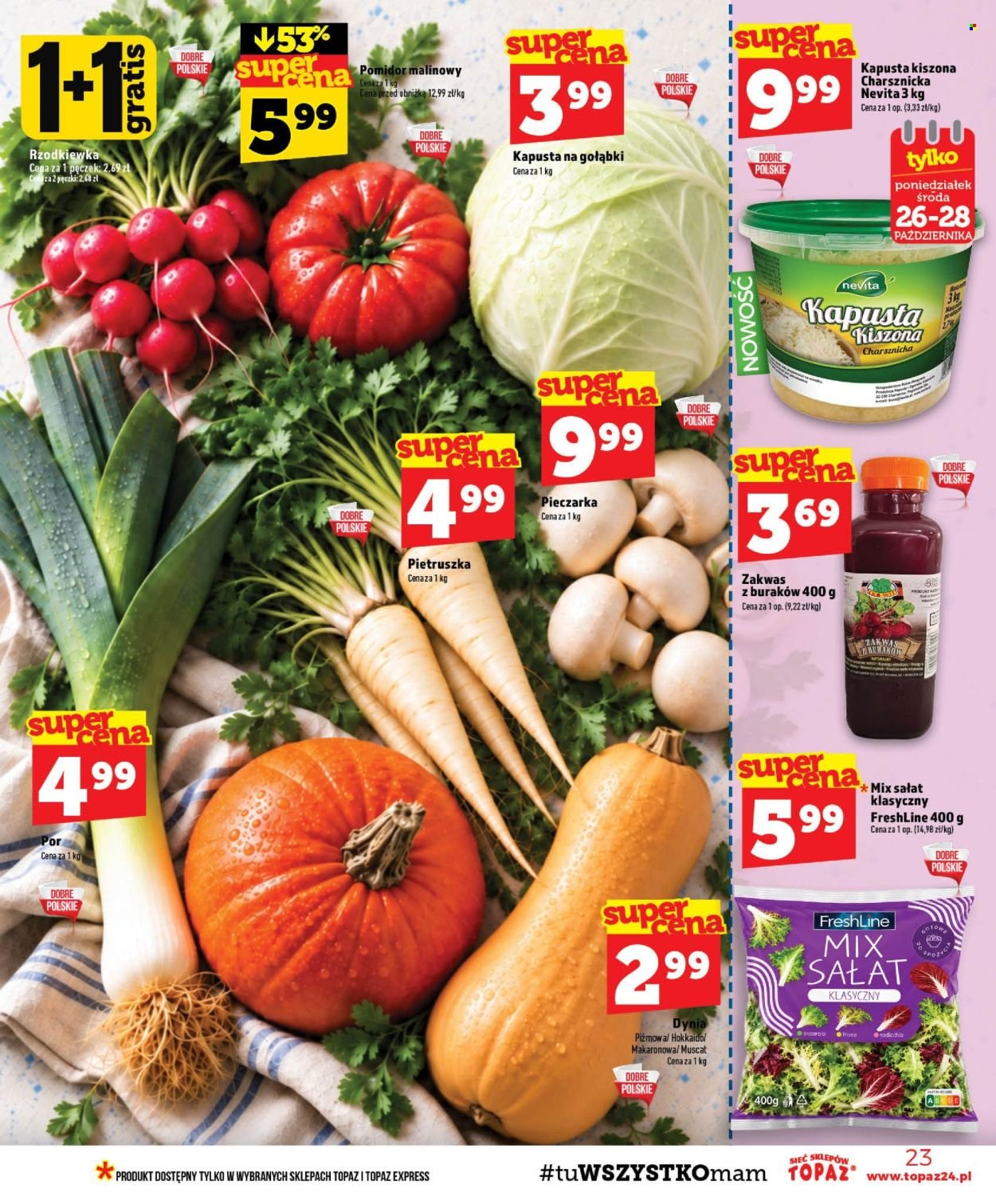 Gazetka TOPAZ - Od czwartku 22.10.2026