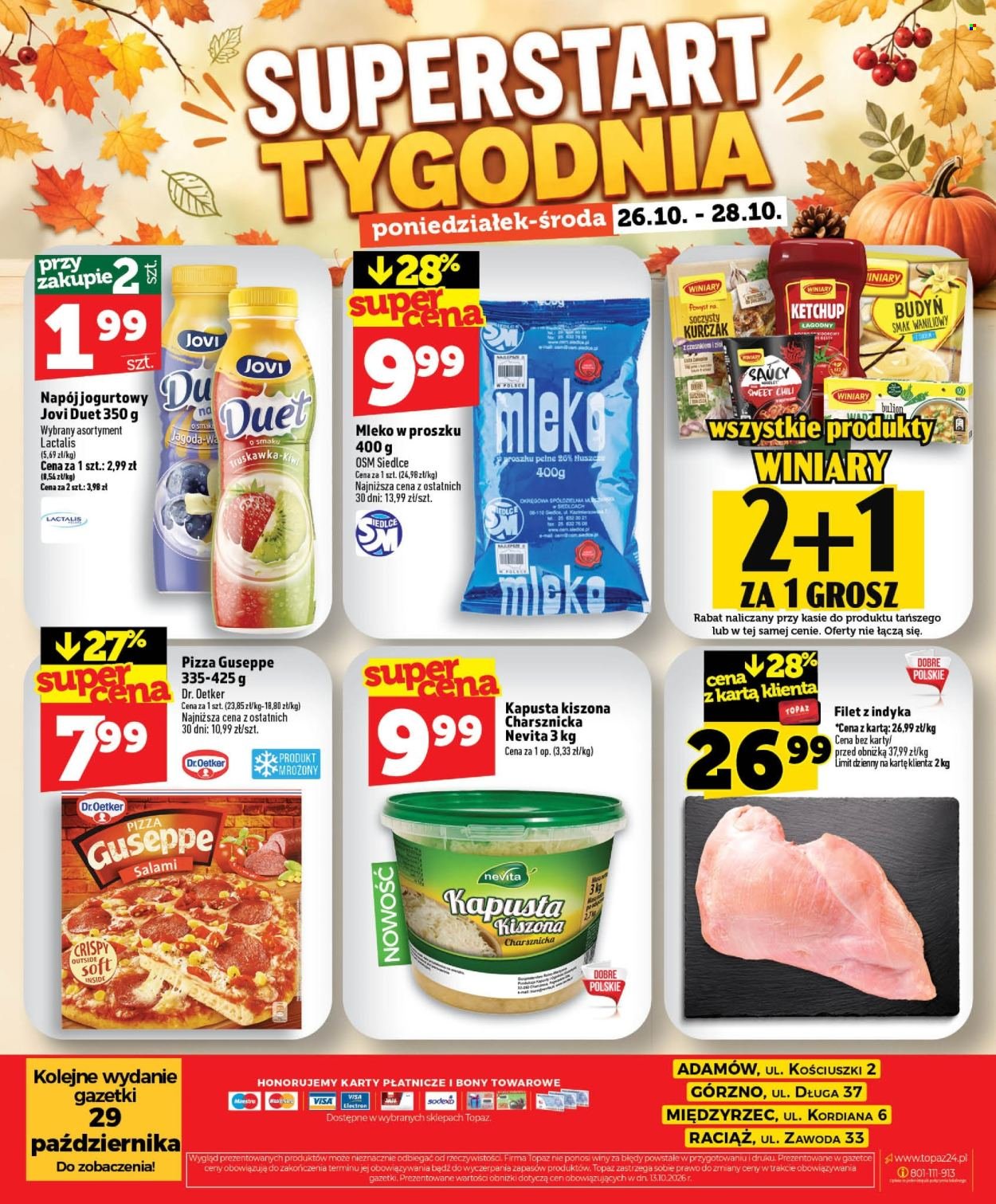 Gazetka TOPAZ - Od czwartku 22.10.2026