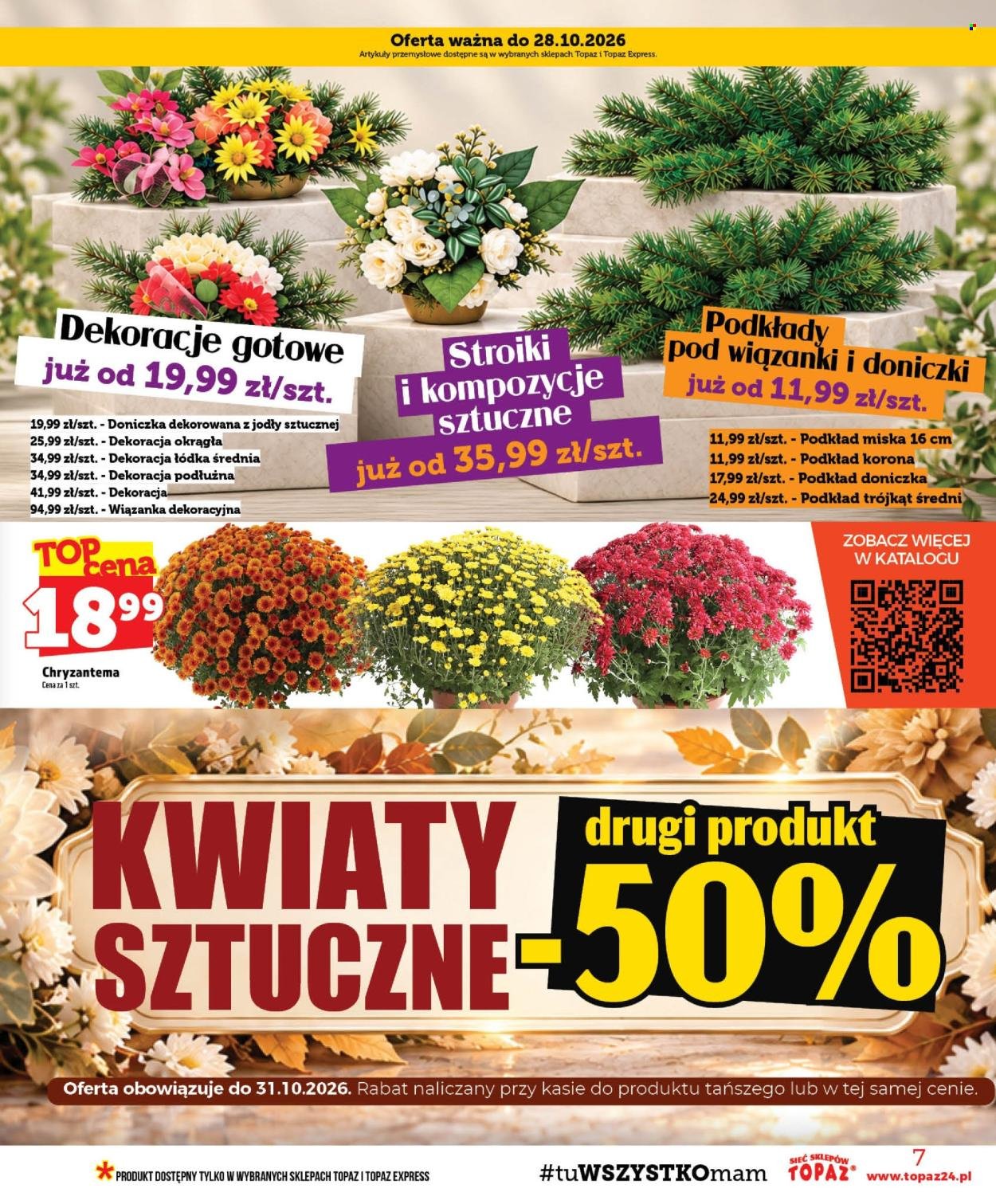 Gazetka TOPAZ - Od czwartku 22.10.2026