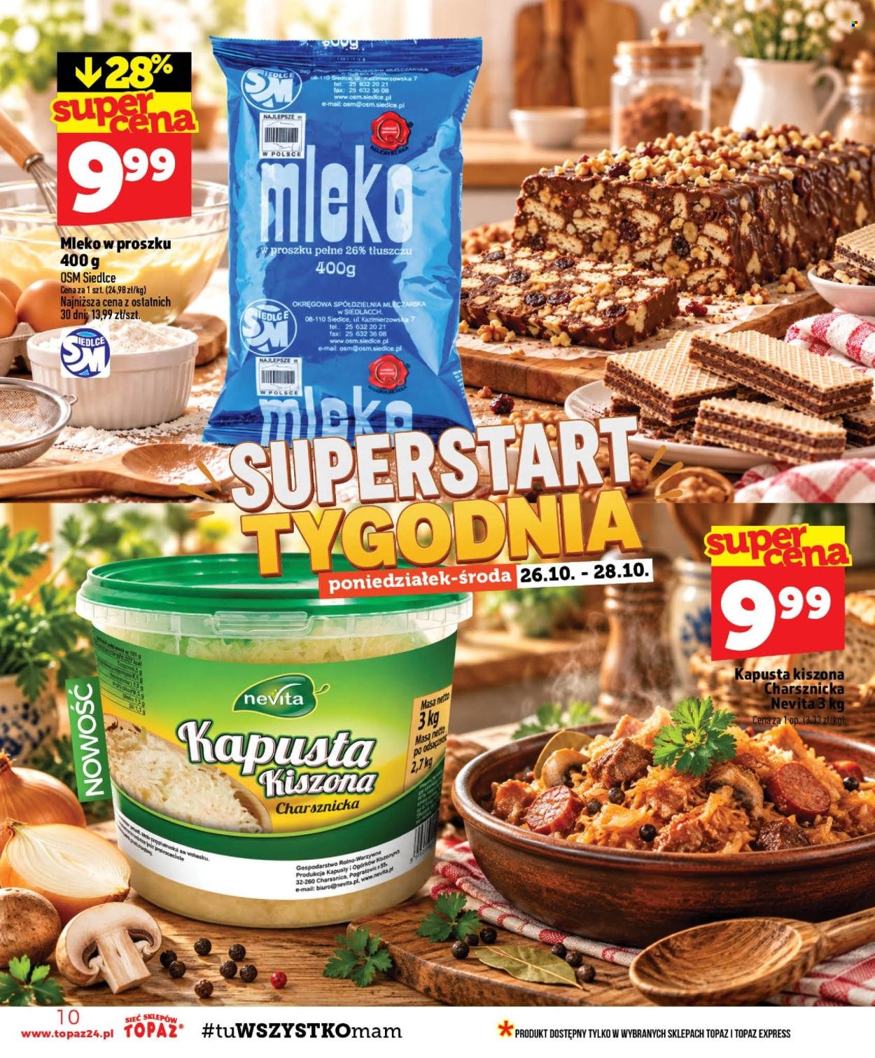 Gazetka TOPAZ - Od czwartku 22.10.2026