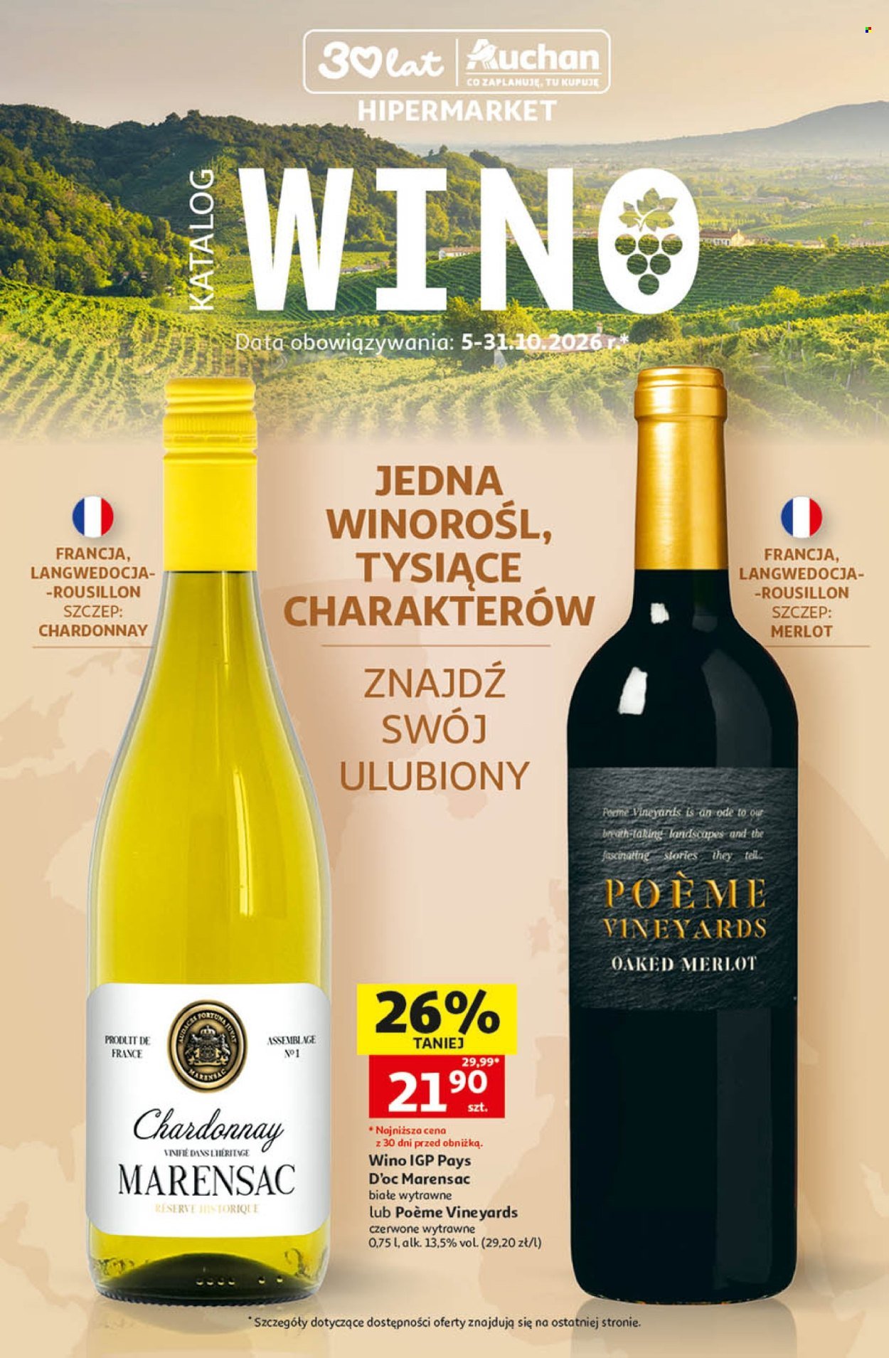 Gazetka AUCHAN - Wino