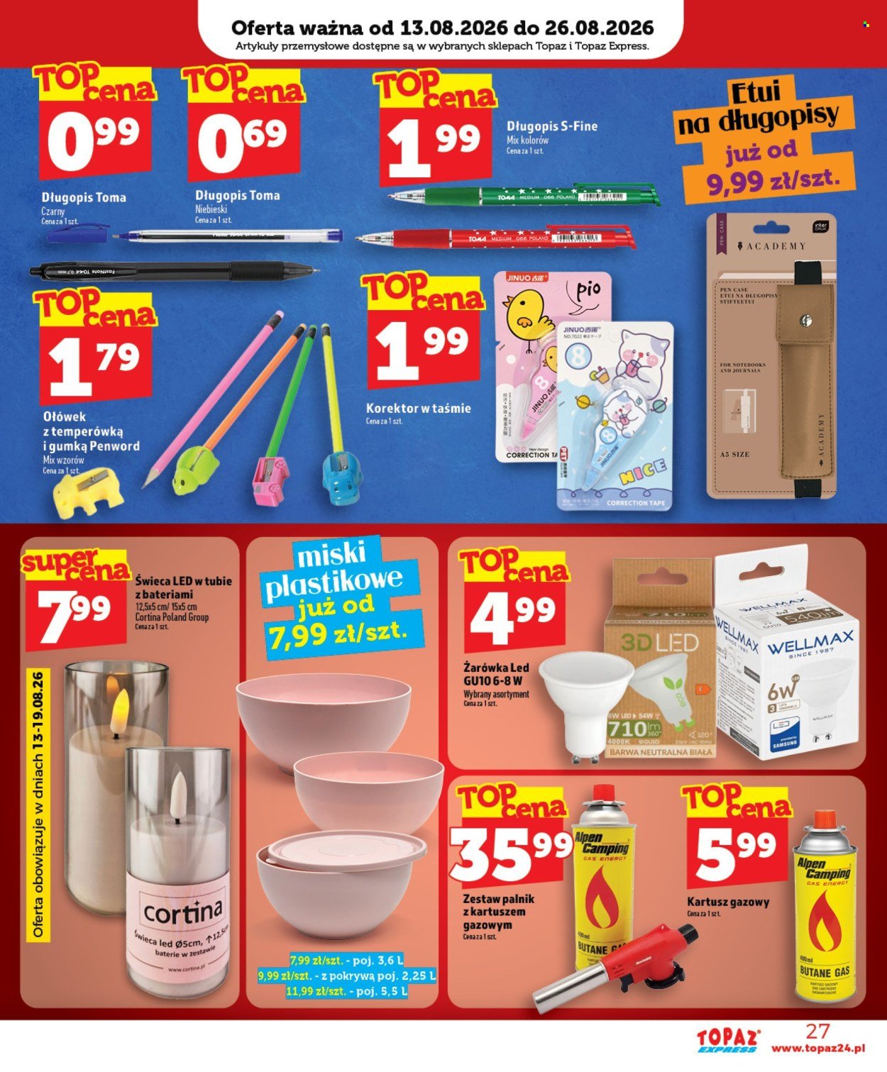 Gazetka TOPAZ - Od czwartku 13.08.2026