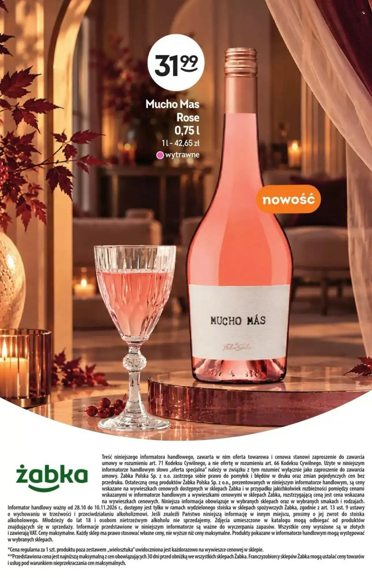 Gazetka ŻABKA - Od środy 28.10.2026