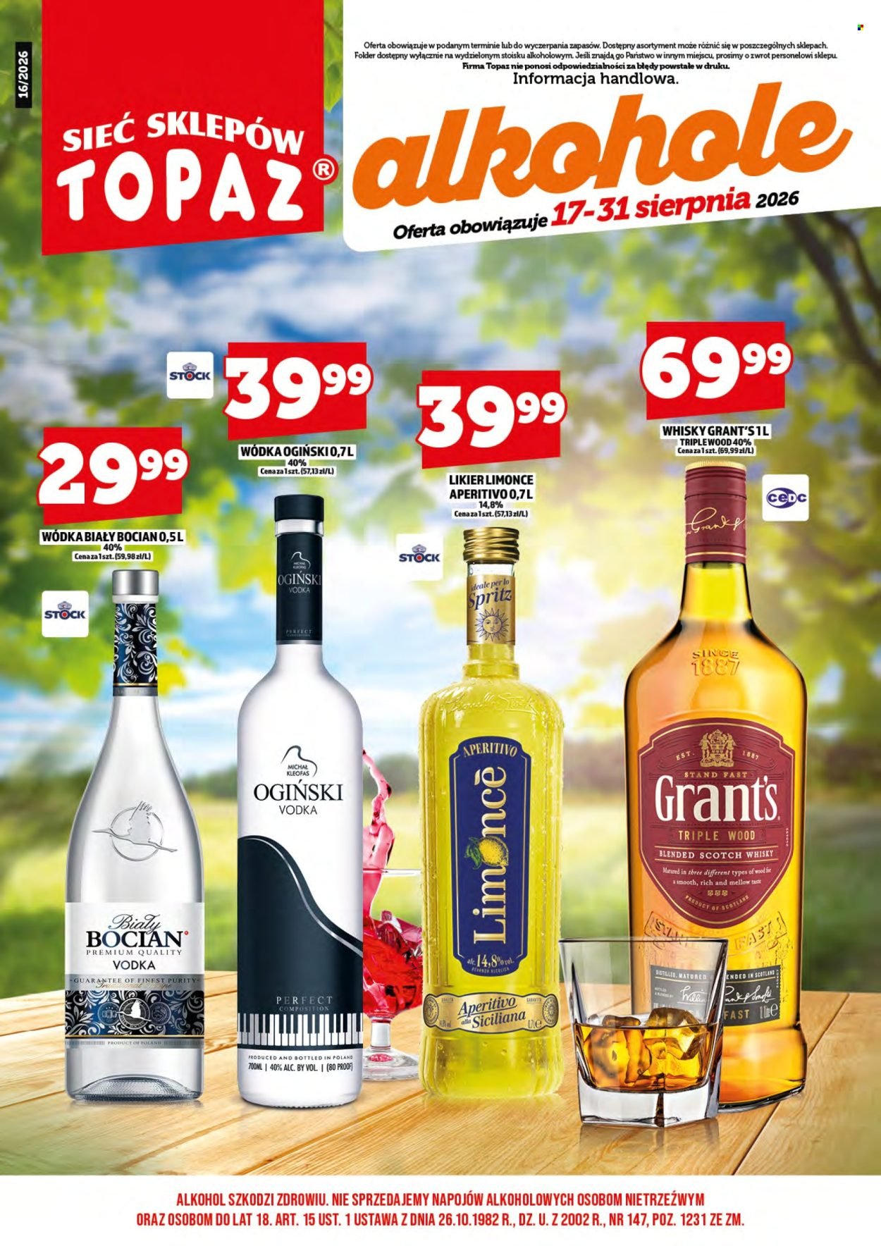 Gazetka TOPAZ - Od poniedziałku 17.08.2026