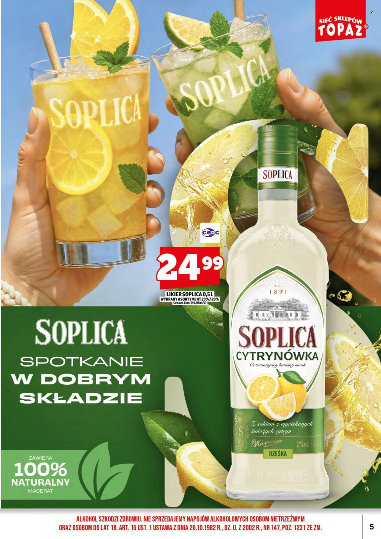 Gazetka TOPAZ - Od poniedziałku 17.08.2026