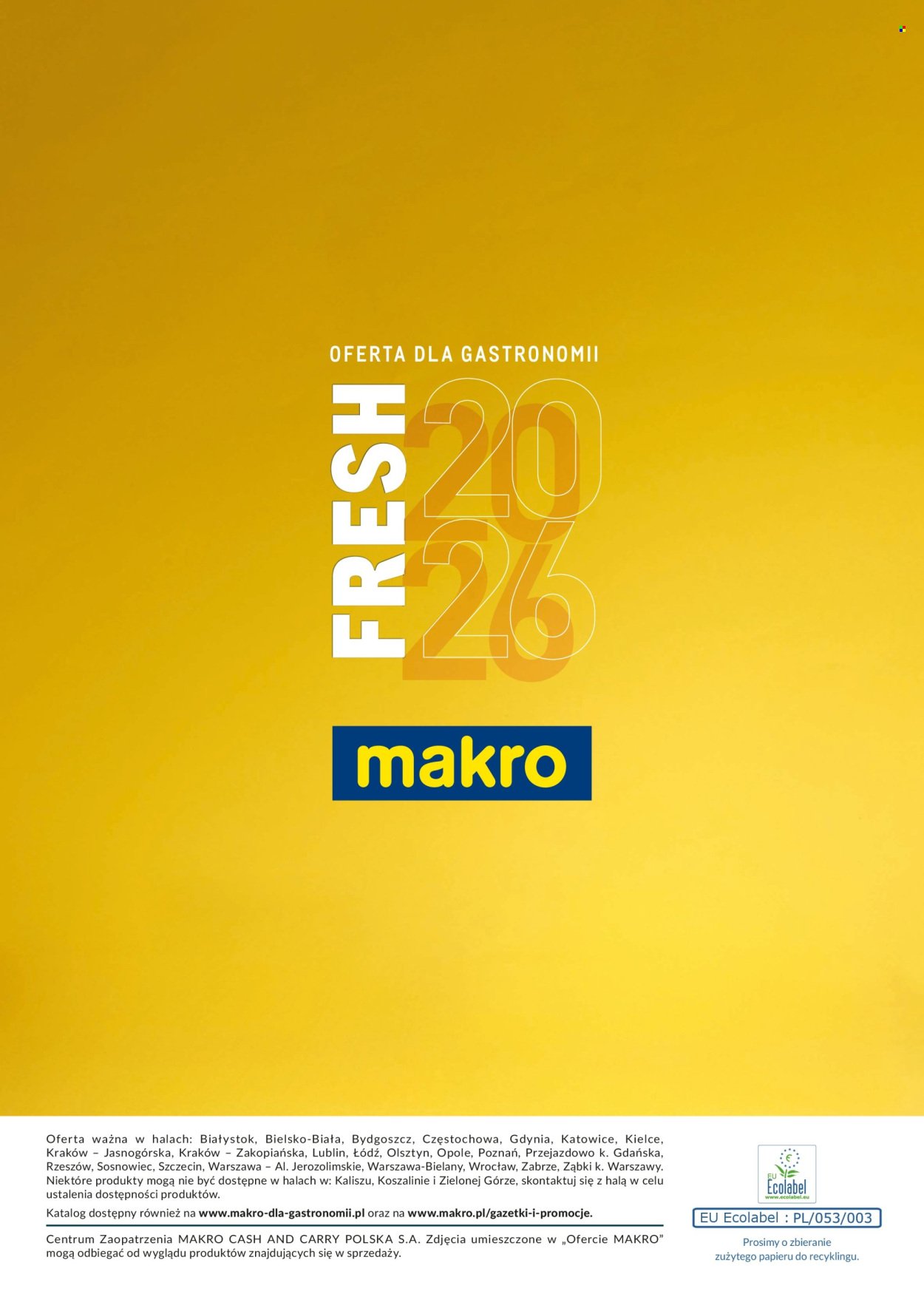 Gazetka MAKRO - Katalog ultra fresh